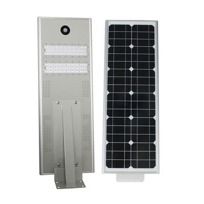 Chine 40W tout dans les réverbères un solaires a intégré les lumières extérieures d'allée de LED de réverbère de lumières solaires solaires de capteur de mouvement fournisseur